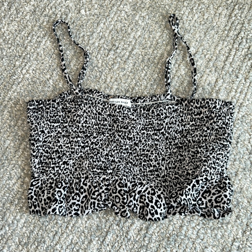 Cheetah Print Cropped Top